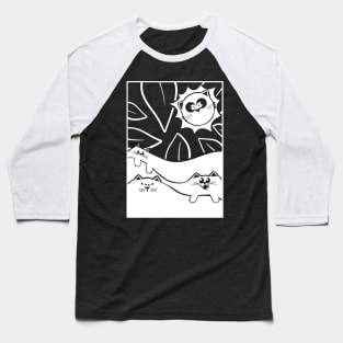 Abstract Cats for Dark T-Shirt Lovers Baseball T-Shirt